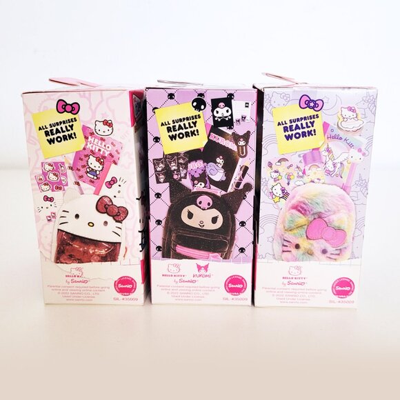 Real Littles Hello Kitty Mini Backpacks - Classic and Tie-Dye Hello Kitty Kuromi - Picture 4 of 6